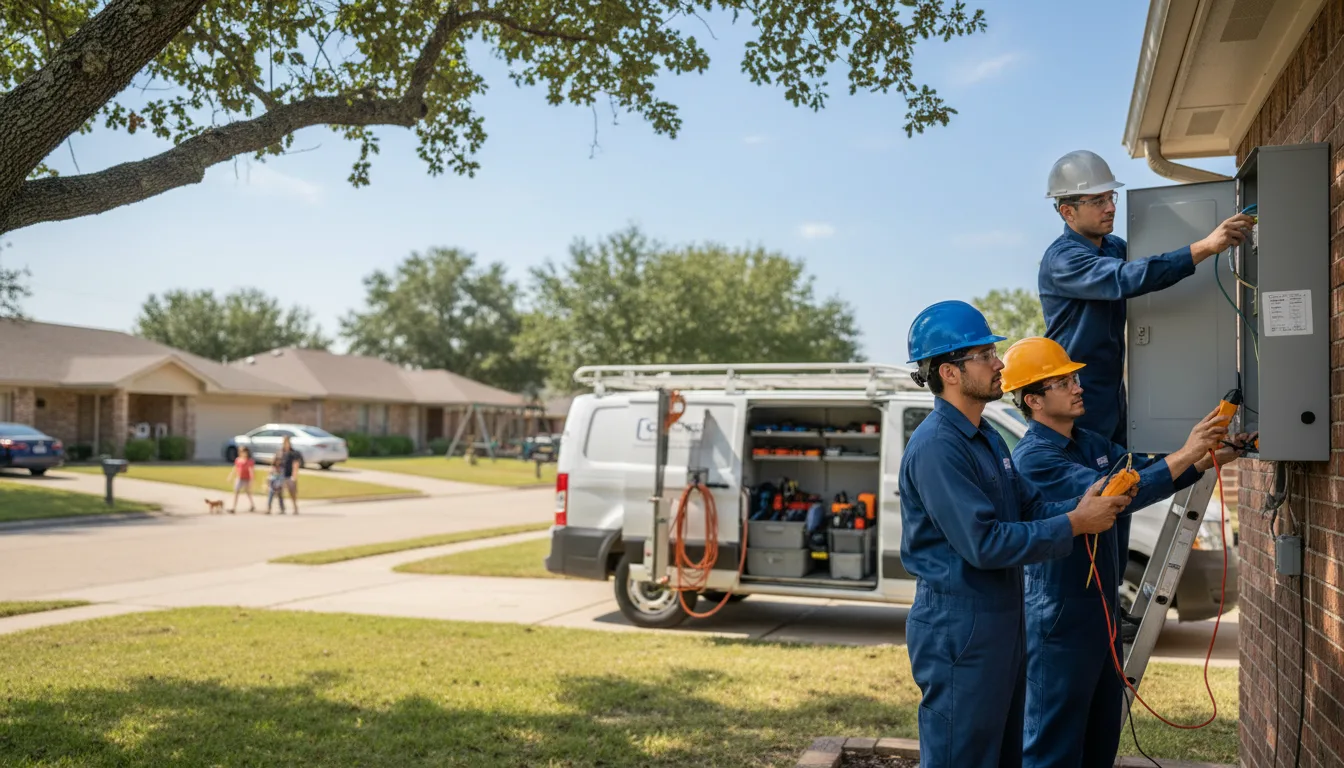 Certified electrician providing emergency electrical services in Baldwin, ND